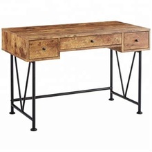 mango wood 2 drawer writing deSK