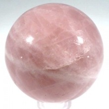 Rose Quartz gemstone Balls, Color : Pink