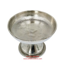 Rough Silver Candle Holder