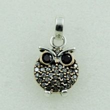 Owl Design Multi Stone Pendant