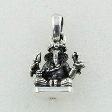 Plain Silver Lord Ganesha Pendant