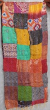 Channi Printed hand stitch kantha scarf, Size : 2 Meter x 50 cm