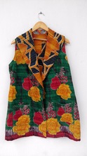 Channi 100 % Cotton Vintage Kantha Jackets, Technics : Printed