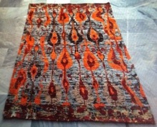Hand Knotted Bamboo Silk Carpets, for Home Living Room, Pattern : Customise