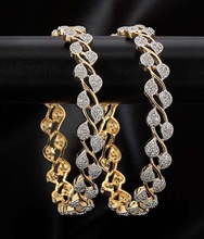 Gold Plated American Diamond Bangles at Best Price in Jaipur | ADITYA ...