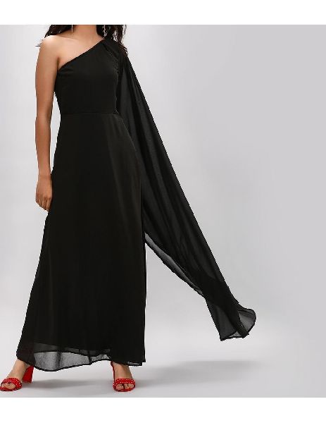 One-Shoulder One shoulder maxi dress, Age Group : Adults at Best Price ...