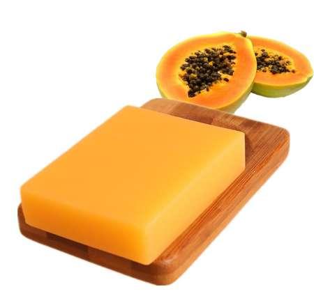 Nature Bounties Square Papaya Soap, for Bathing, Personal, Form : Solid