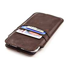 Black Cover Leather Phone Wallet