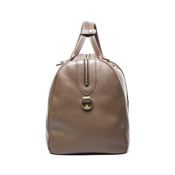 brown genuine leather luggage bag