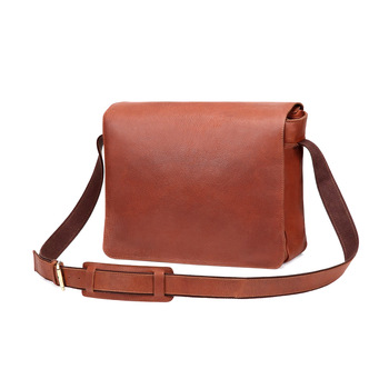 Faux Leather personalized messenger bag