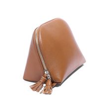 Handmade Designer Zipper Leather Makeup Bags