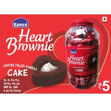 Heart Brownie Cake