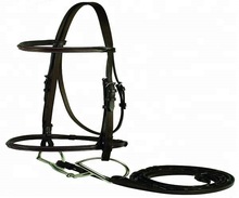 Brown Colour PONY Fancy Snaffle Bridle