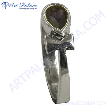 Iolite Gemstone Silver Ring, Gender : Women's