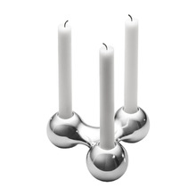 Reliance Artwares Aluminum Silver Candle Holder, for Home Decoration