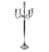 Metal Wedding candelabra, for Home Decoration, Color : Silver