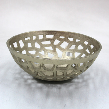 Aluminium Decorative Round Bowl