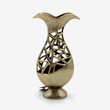 Antique Brass Plated Modern Flower Vase, Style : Europe