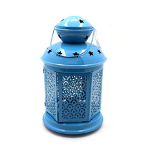 Blue Decorative Outdoor Candle Lantern, for Indoor