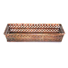 Copper Antique Rectangular Serving Tray, Size : 27 x 12 x 4.50 cm