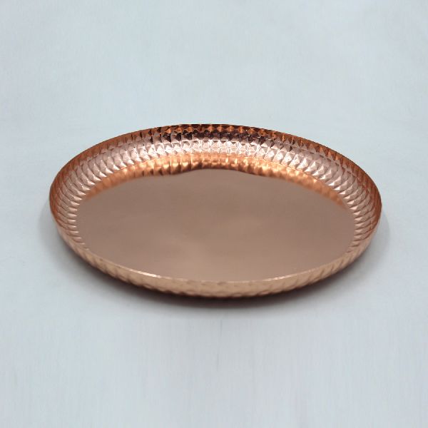 Copper Plating Iron Serving Dinner Platter