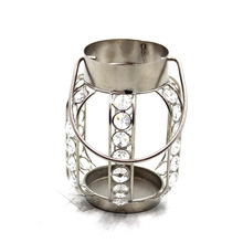 PARAMOUNT Crystal Lantern Nickel Plated, Size : 12.50 x 12 x 15 cm