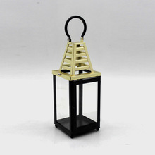 PARAMOUNT Decorative Lanterns Brass Plated, for Indoor, Outdoor etc, Size : 15.50 x 13.50 x 36 cm