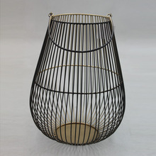 Gold Plated Metal Wire Mesh Lanterns