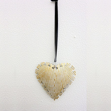 Hanging Heart Ornaments White Gold