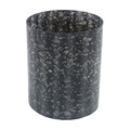 Marble Finishing Grey Round Glass Votive, for Home Decoration