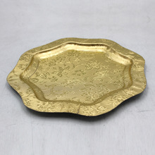 Metal Christmas Tray Colored, Size : 25.50 x 25.50 x 1.50 cm