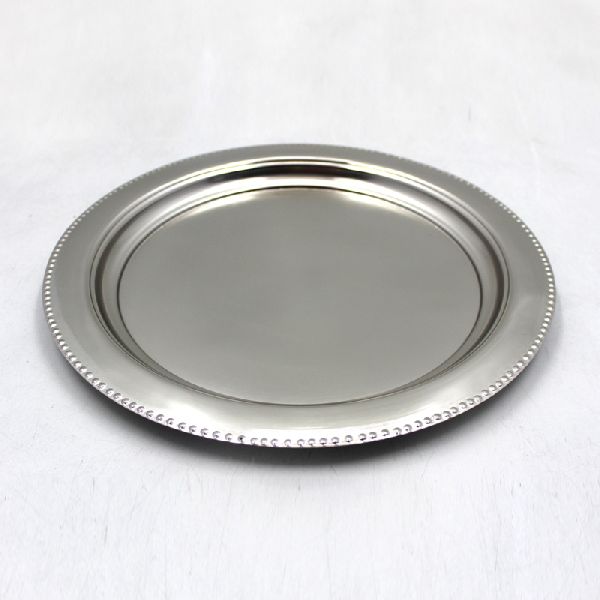 Nickel Plated Decorating Round Iron Plates