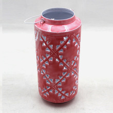 PARAMOUNT Pink Metal Candle Lantern