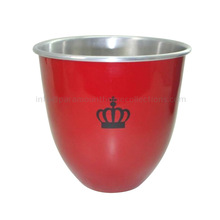 Metal Red Aluminium Ice Bucket