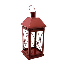 Red Metal Outdoor Floor Lanterns