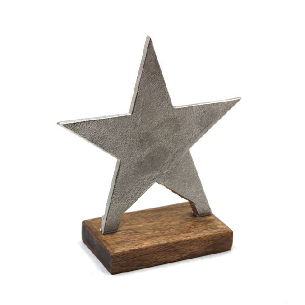 Rough Nickel Aluminium Table Decorative Star