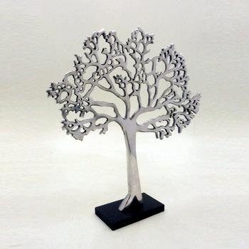 PARAMOUNT ALUMINIUM +MDF Table Top Decorative Tree, Size : 38 7.50 41.50 cm