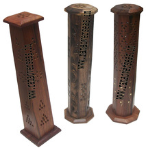 Wooden Tower Incense Holder