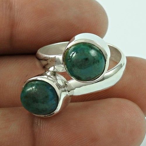 Amazing!! 925 Silver Azurite Malachite Ring
