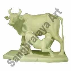cow with calf statue