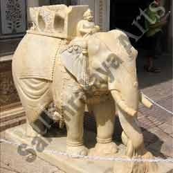 Elephant With Mahout Statue