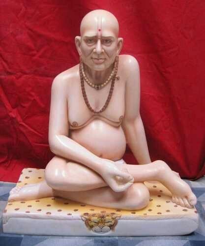 Marble Swami Samarth Statue, for Exterior Decor, Promotional Use, Interior Decor, Color : Nectural