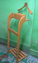 Wooden valet stand