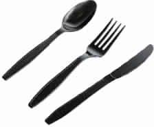 Black Medium Duty cutlery