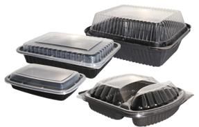 Rectangular Black Base Container