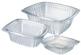 Rectangular Salad Clear Containers