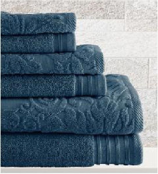 Solid Dyed Jacquard Bamboo Cotton Towel, for Home, Hotel, Pattern : Plain