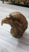 Handmade unique marble-dust carved eagle