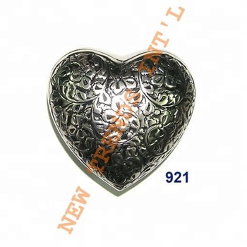 NTI Metal Brass Heart cremation urn, Style : American Style