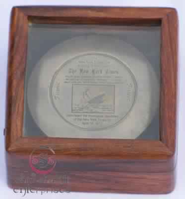 Antique Titanic Compass with box